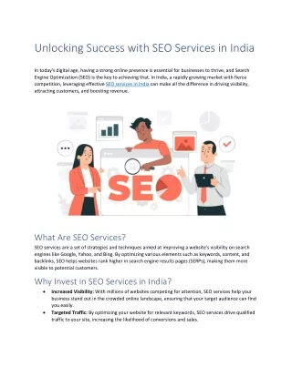 SEO Services in India