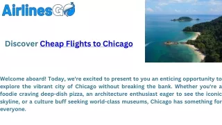 Cheap flights to Chicago