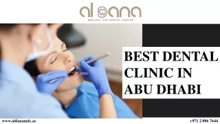 BEST DENTAL CLINIC  IN ABU DHABI