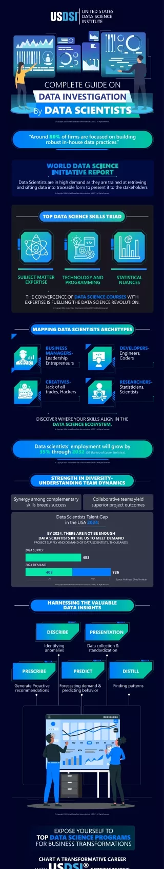 Complete Guide on Data Investigation by Data Scientist| Infographic