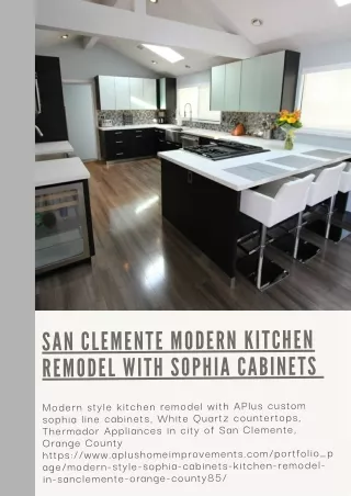 San Clemente Modern Kitchen Remodel with Sophia Cabinets