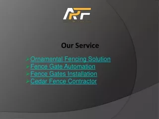 Ornamental Fencing Solution