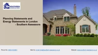 Planning Statements and Energy Statements in London | Southern Assessors