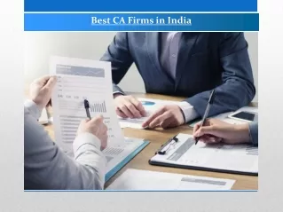 Best CA Firms in India