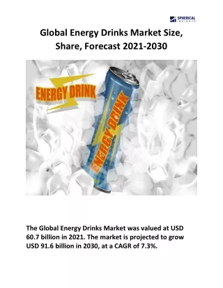 Global Energy Drinks Market Size