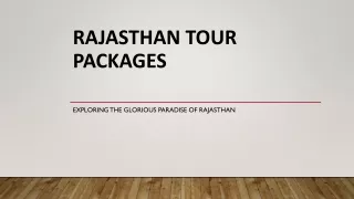 Rajasthan Tour Packages