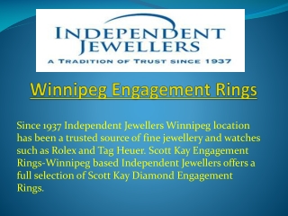Winnipeg Engagement Rings
