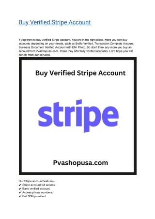 Top 10 Sites to Buy Verified Stripe Account In 2024