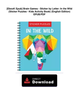 [EbooK Epub] Brain Games - Sticker by Letter: In the Wild (Sticker Puzzles -