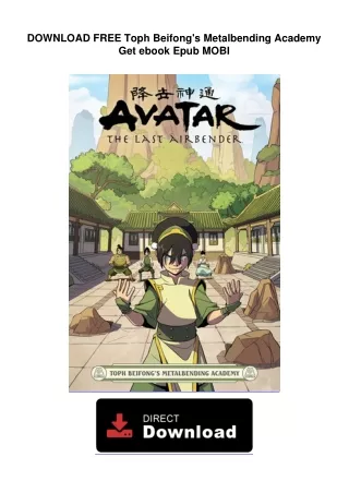 DOWNLOAD FREE  Toph Beifong's Metalbending Academy Get ebook Epub MOBI