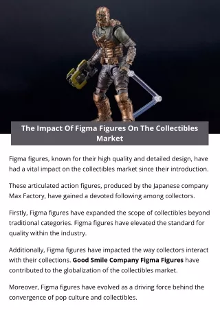 The Impact Of Figma Figures On The Collectibles Market