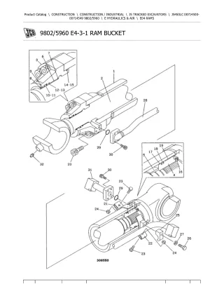 JCB JS450LC TRACKED EXCAVATOR Parts Catalogue Manual (Serial Number 00714500-00714549)