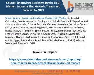 Global Counter Improvised Explosive Device (IED) Market