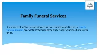 Family Funeral Services