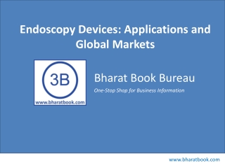 Endoscopy Devices: Applications and Global Markets