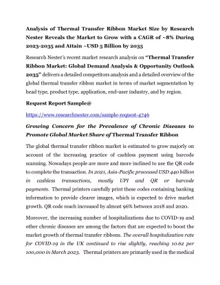 Thermal Transfer Ribbon Market