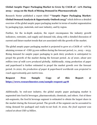 Aseptic Paper Packaging Market