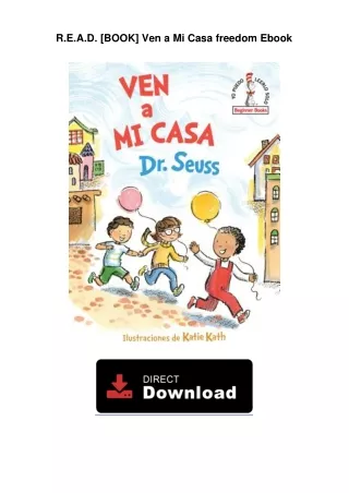 R.E.A.D. [BOOK] Ven a Mi Casa freedom Ebook