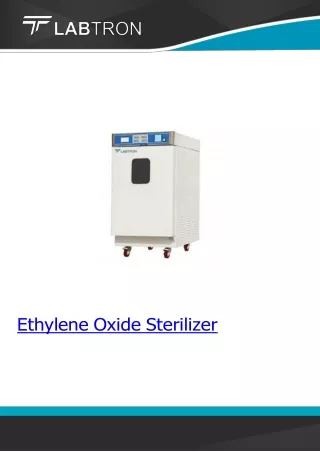 Ethylene Oxide Sterilizer/Capacity 120 L