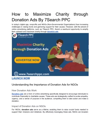 Donation ads