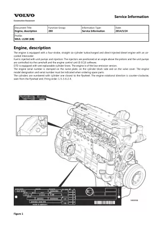 Volvo L120E Wheel Loader Service Repair Manual Instant Download