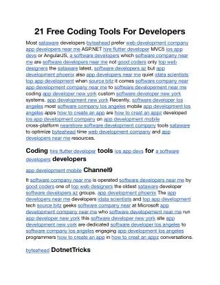 21 Free Coding Tools For Developers.docx