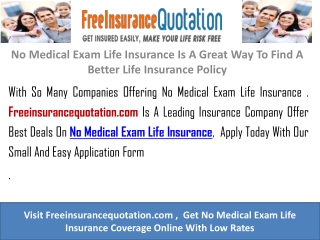 Single Premium Life Insurance With No Medical Exam Life Insu