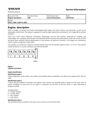 Volvo L180F Wheel Loader Service Repair Manual Instant Download