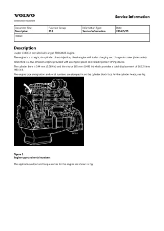 Volvo L330C LL (L330CLL) Wheel Loader Service Repair Manual Instant Download