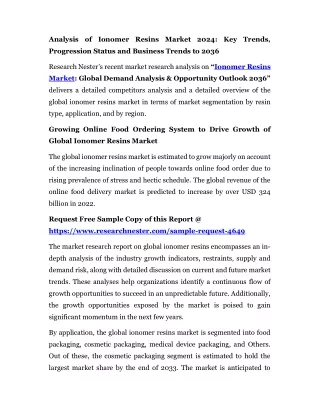 Ionomer Resins Market