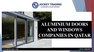 ALUMINIUM DOORS AND WINDOWS COMPANIES IN QATAR