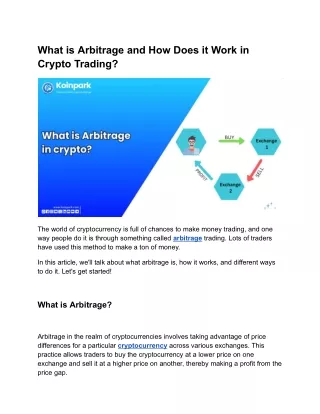 What is Arbitrage and How Does it Work in Crypto Trading