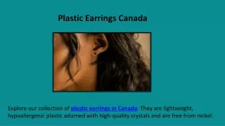 Plastic Earrings Canada