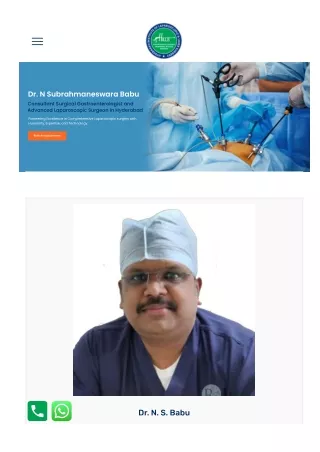 Best Surgical Gastroenterologist in Hyderabad