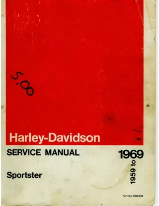 1959 HARLEY DAVIDSON SPORTSTER Service Repair Manual