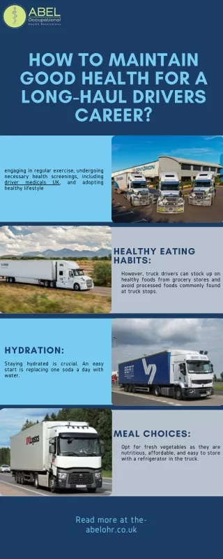 How To Maintain Good Health for a Long-Haul Drivers Career
