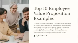 Top 10 Employee Value Proposition Examples