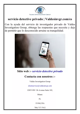 servicio detective privado  Valdesinvgr.com,es