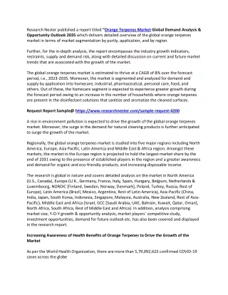 Orange Terpenes Market