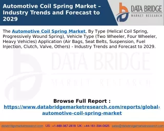 Automotive Coil Spring Market