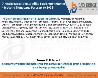 Direct Broadcasting Satellite Equipment Market