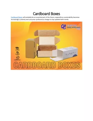 Cardboard Boxes