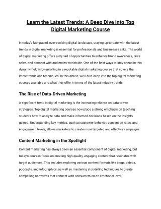 Digital marketing course in Nagpur