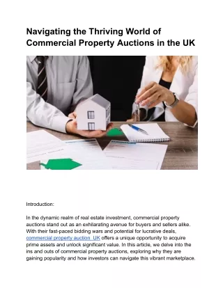 Commercial Property Auctions UK
