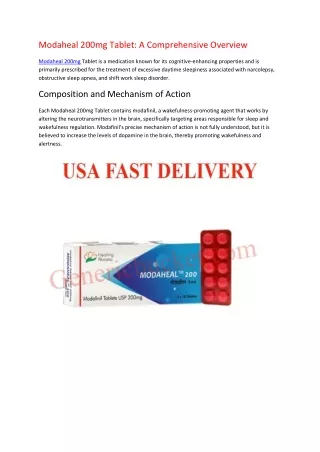 Modaheal 200mg Tablet