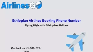 Ethiopian Airlines Booking Phone Number