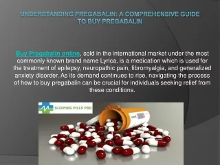 Understanding Pregabalin A Comprehensive Guide to buy Pregabalin