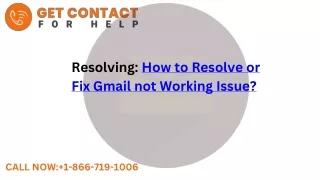 How to resolve or fix Gmail not working issue