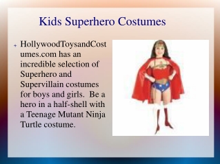 Kids Superhero Costumes