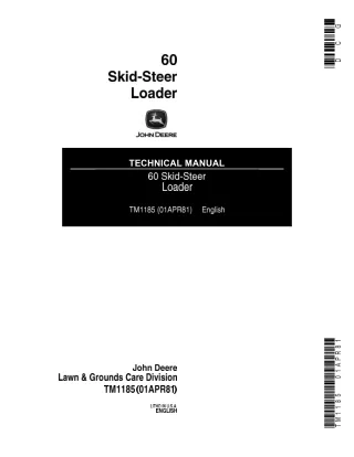 John Deere 60 Skid-Steer Loader Service Repair Manual (tm1185)